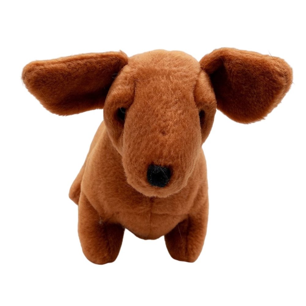Dachshund Plush Weenie Dog Ty Bow Wow Beanie Stuffed Animal Crinkle